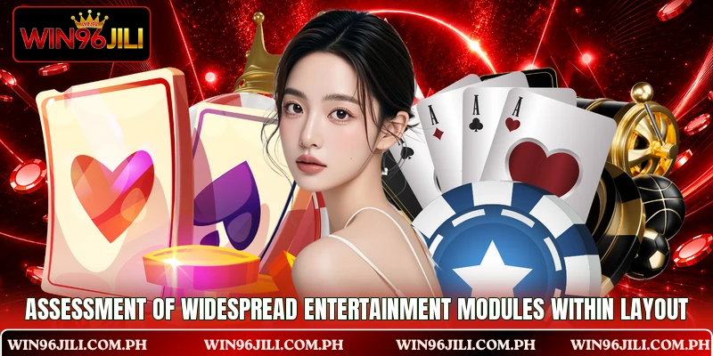 Assessment of widespread entertainment modules within layout