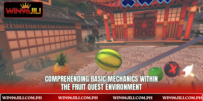 Comprehending basic mechanics within the Fruit Quest environment Comprehending basic mechanics within the Fruit Quest environment