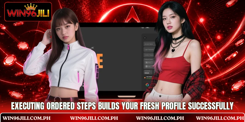 Executing ordered steps builds your fresh profile successfully
