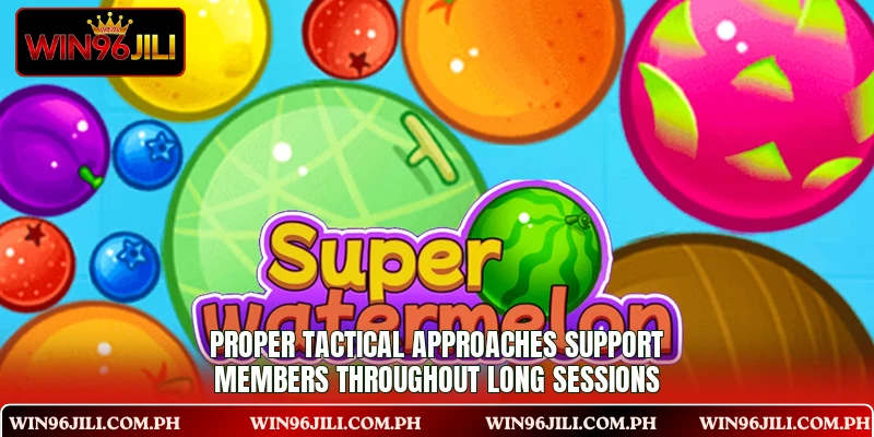 Proper tactical approaches support members throughout long sessions Proper tactical approaches support members throughout long sessions