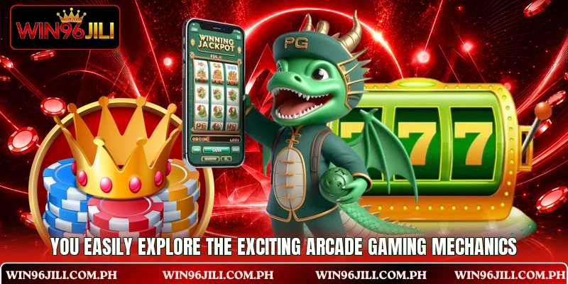 You easily explore the exciting arcade gaming mechanics You easily explore the exciting arcade gaming mechanics
